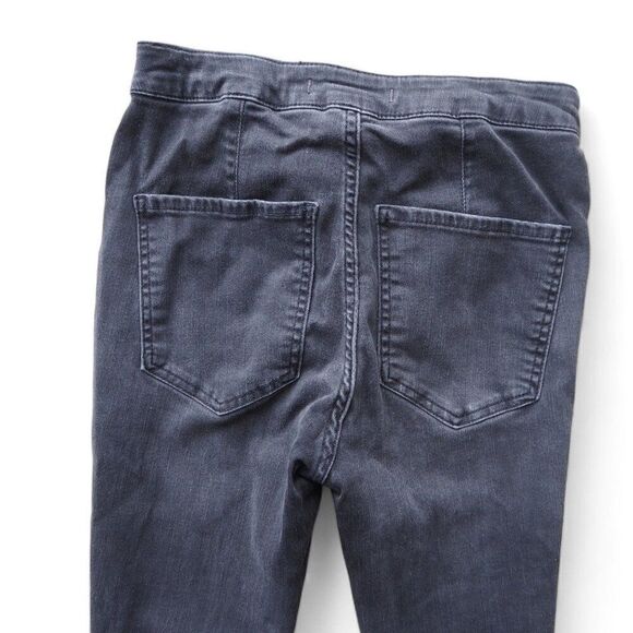 Free People High Rise Distressed Black Skinny Jeans Women's 27 - Picture 7 of 11